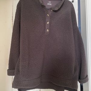 Women’s Aerie Sherpa button pullover